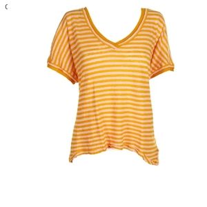 Free people striped angel oversize t- shirt, size M, runs big